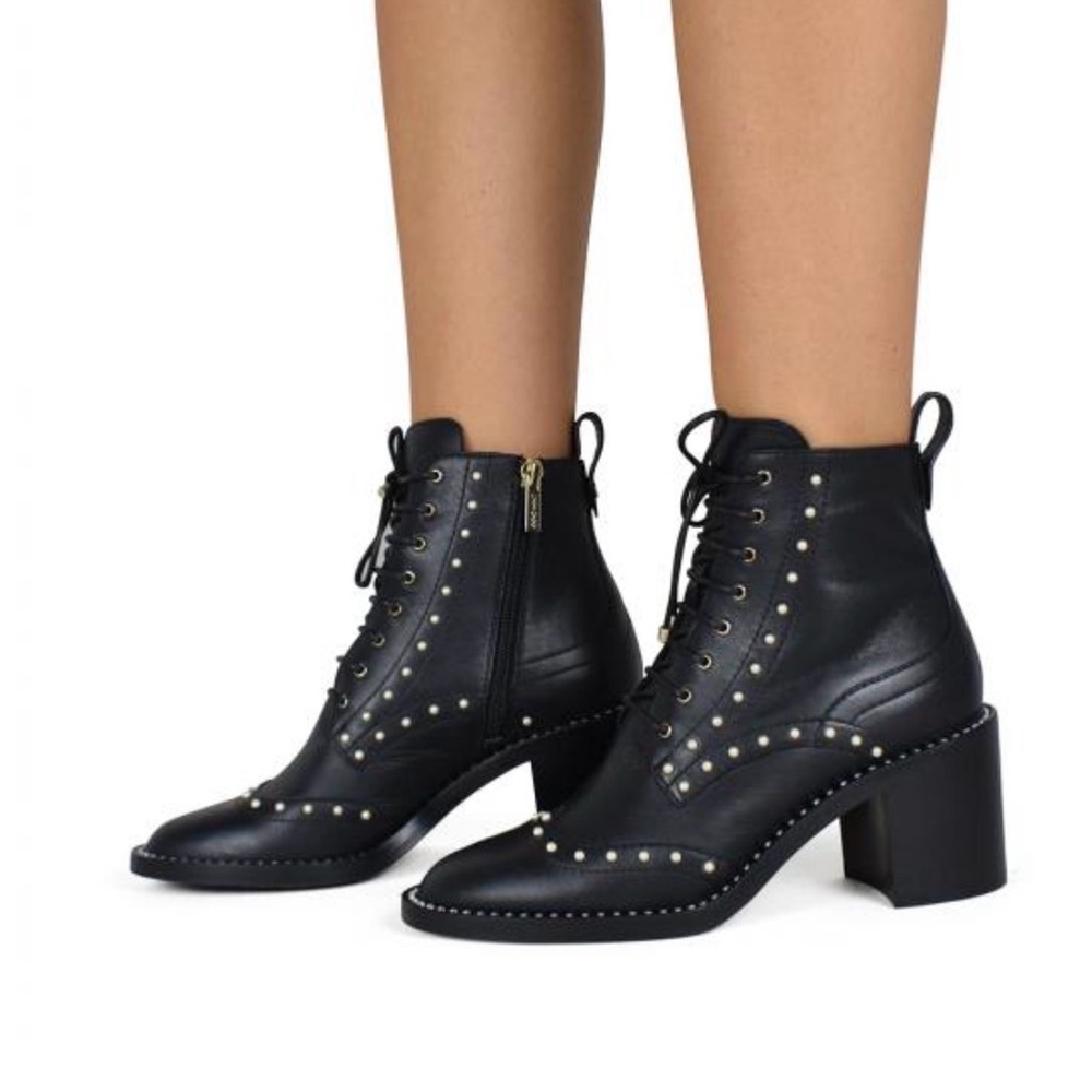 Jimmy Choo Studded Black Ankle Boots